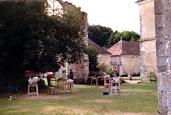 Steinbildhauen in Septfontaines